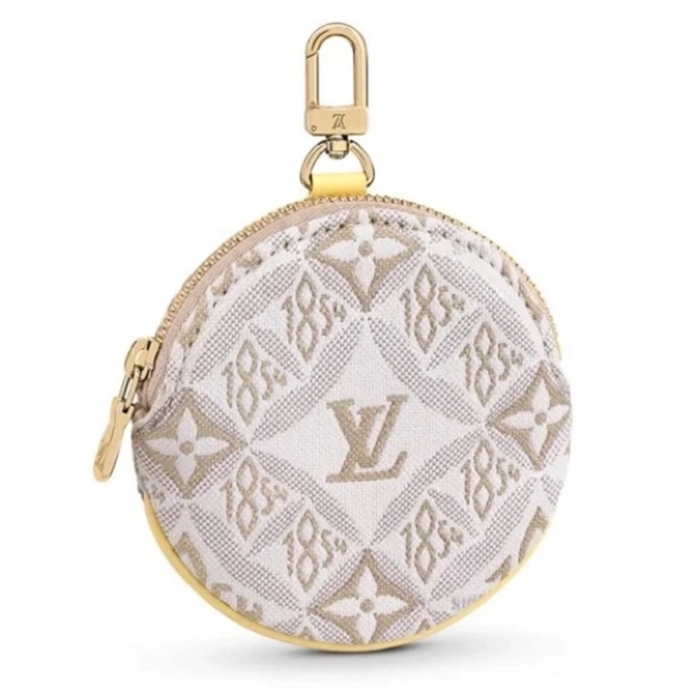 LOUIS VUITTON RARE Since 1854 Coin Case Portomone
Ecru Jaune Yellow Jacquard